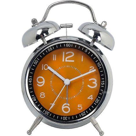 Réveil puissant pour adultes au sommeil profond, silencieux, à quartz, avec rétroéclairage et double sonnerie. (1/5)