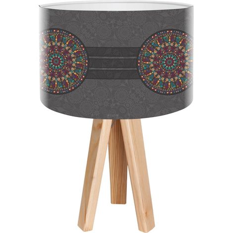 Lampe de chevet stamps foto-096 - Bois clair
