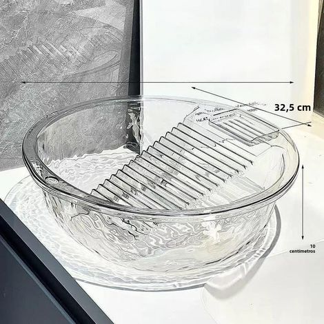 Waschbecken mit integriertem Spülbecken für Feinwäsche, Wäsche, Schlafzimmer, kleine Kunstwerke, geräumig für empfindliche Gegenstände zu Hause (1/5)