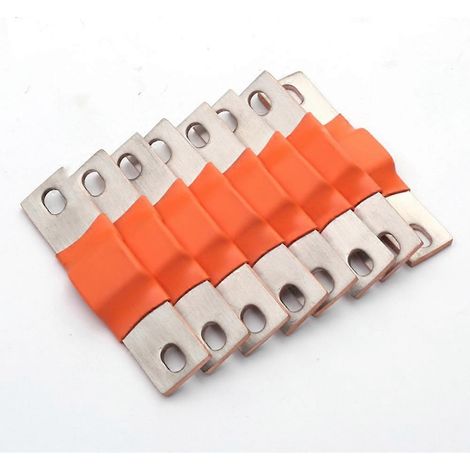 Anschlussstück für Lithiumbatterien, flexible Kupferverschraubung, ohne M6-Bohrung, 20 mm breit, für 280er Batterieklemmen und -verbinder