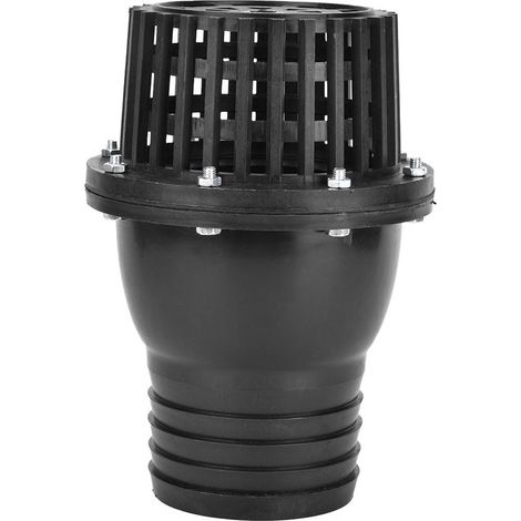 Clapet anti-retour plat noir PVC basse pression pour pompe à eau, vanne de pied 4 pouces pour machine à fluides (1/5)
