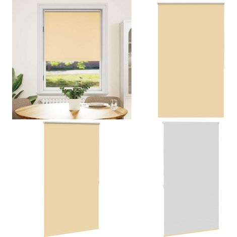 Verdunkelungsrollo 84,4 x 175 cm, Stoffbreite 80 cm, Beige - Lichtdurchlässigkeit - Rollo Beige (1/5)