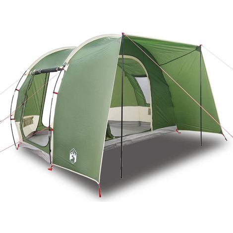 Tente de voiture 2 personnes auvent de hayon déperlant polyester vert 371 x 330 x 211 cm (1/5)