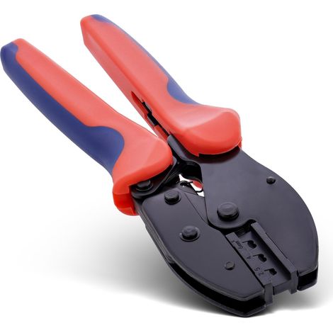 Pince à sertir pour connecteurs solaires MC4/PV4, convient pour 2,5 mm² à 6 mm² (14-10 AWG), design ergonomique, connexions de sertissage précises (1/5)
