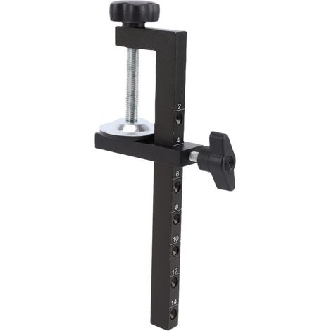 1 Serre-joint de bureau en C, plage de serrage extra large (0-143 mm), en acier inoxydable, avec vis de réglage fin, idéal pour le travail du bois, le bureau et les loisirs créatifs