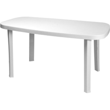 TAVOLO GARDEN OTELLO CM.136x82x72h BIANCO 1 PZ