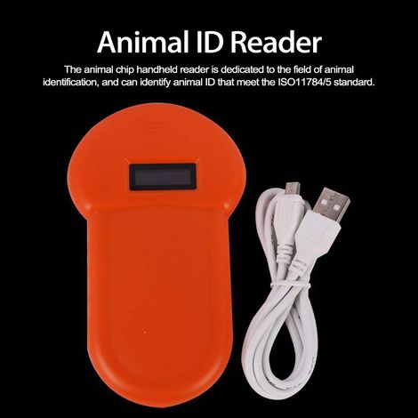 Lecteur portable 134,2 kHz pour puce électronique animale, scanner d'identification pour chien et chat (1/4)