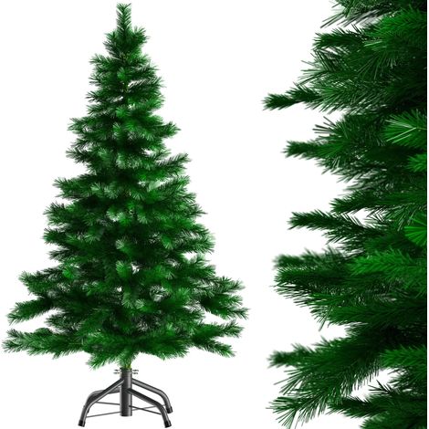 Casaria – Sapin de Noël artificiel 140 cm – Support inclus – PVC et PE – 470 branches – Décoration festive pour maison et bureau (1/5)