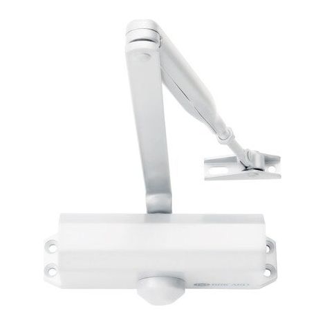 BRICARD 6100201 Cierrapuertas corredera Force 3, acero blanco BRICARD
