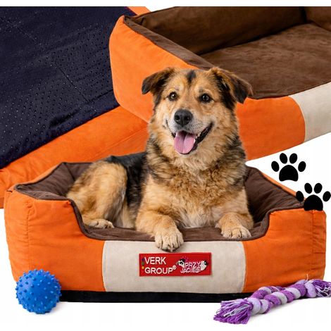 Cama Rectangular Grande Naranja (8) (1/5)