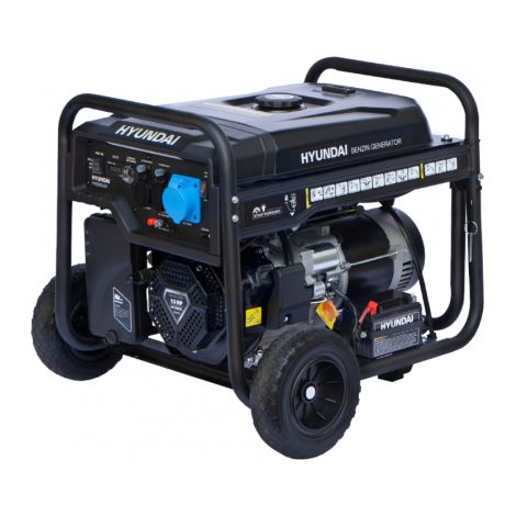 Hyundai – Groupe électrogène essence monophasé 6500W – Démarrage électrique – Moteur 4 temps – Protection contre surcharges – Autonomie 13h30 (1/5)
