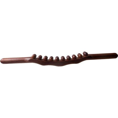 pair Outil de Gua Sha en Bois Naturel pour Massage Corporel et Détente, 58cm (1/4)