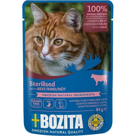 Bozita Bocconcini sterilizzati in gelatina con manzo 85g