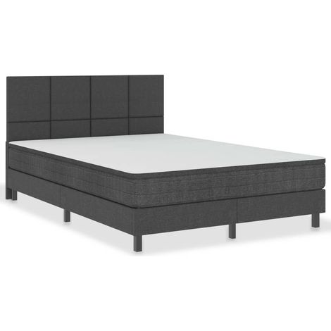 Maison Exclusive - Letto a Molle Grigio Scuro in Tessuto 140x200 cm