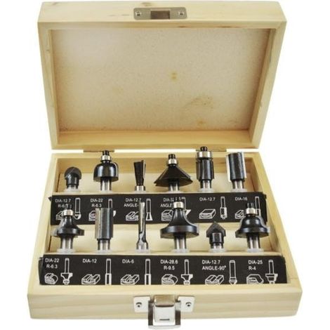 FRESE PER LEGNO AWTOOLS, SET DA 12, GAMBO DA 8 MM (1/2)