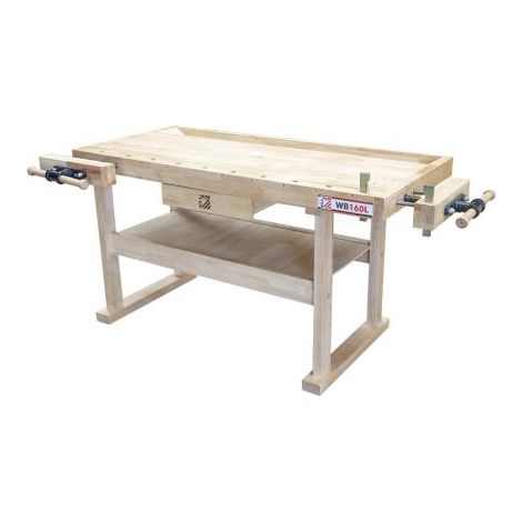 HOLZ WERKBANK WERKTISCH 1 SCHUBLADEN ARBEITSTISCH HOLZMANN WB160L (1/3)