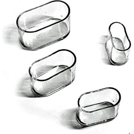 Protection pour pieds de chaise, protège-pieds de meubles ovales en silicone, protection pour table (1/3)