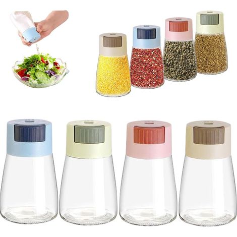 Salz- und Pfefferstreuer, 180 ml Streuer mit Deckel, präzise Dosierbehälter für Salz, Pfeffer und Gewürze, für die Küche oder ein Restaurant. (1/3)
