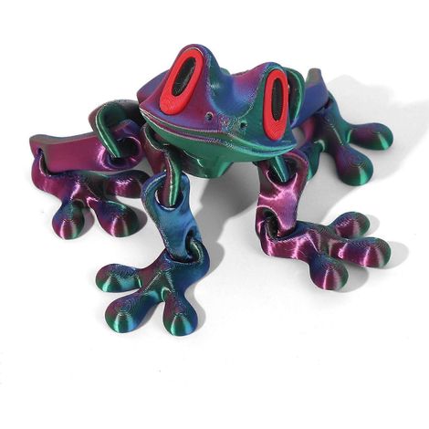 Magnetische, bewegliche Frosch-Schreibtischdekoration – Niedliche, bewegliche Frosch-Dekoration für Kinder und Erwachsene