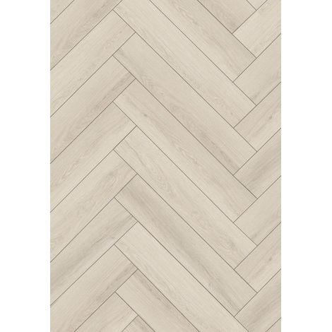 Mexen Pembroke Pines campione di pannelli in vinile a spina di pesce 635 x 127 mm SPC 6,5 mm, supporto 1,5 mm, 4 V-Fuga, Rovere (1/2)