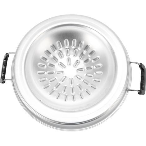 2-in-1 Thai BBQ Pan, Non-Stick, Even Heating, Aluminum, Charcoal, Indoor and Outdoor Use, 30cm/11.81 inches, Original Color (1/5)