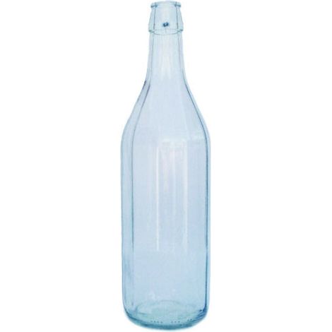 Bottiglia Costolata Trasparente per Acqua – 1 Litro – Confezione da 20 Pezzi – SENZA Tappo (1/4)
