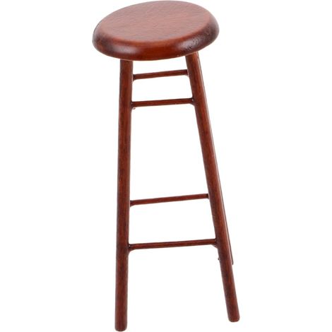 Tabouret Miniature Bois pour Maison de Poupée Mobilier de Chambre Accessoire de Décoration Créatif Jouet Miniature pour Collection (1/5)