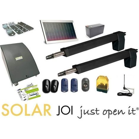 HC812-400 SOLAR automatisme kit motorisation DUCATI HOME pour portail battant Solaire 100% sans fil ouvre portail
