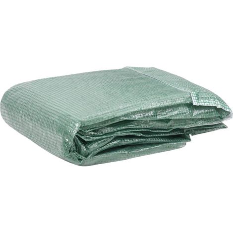 Couverture de remplacement de serre Pour Serre de Jardin - (18 m²) 300x600x200 cm Vert BV860286 - BonneVie (1/4)