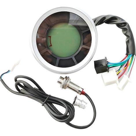 Motorrad LCD Instrument Universal LCD Digital Tachometer Kilometerzähler Zylinder Getriebe Kilometerzähler Drehzahlmesser (1/5)
