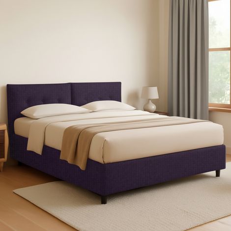 Cama Plaza y Media York, Desenfundable, Hecho en Italia, Violeta (1/4)