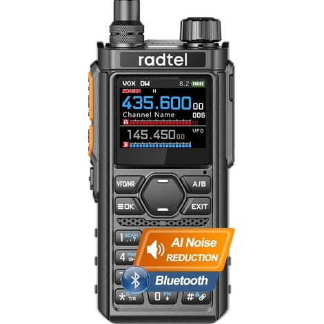Radio bidirectionnelle RT-910B 5W UHF/VHF radioamateur 6 mètres, Bluetooth programmable, talkie-walkie rechargeable USB-C avec fonction VOX mains libres, véhicules (1/5)