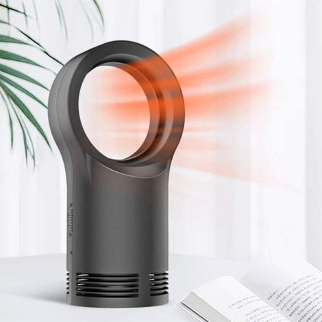 Smart Heater Mini Petit Chauffage Électrique Portable Domestique 400w avec Protection Contre Le Basculement Et La Surchauffe pour Le Fil De Bureau Intérieur (Noir) (1/5)