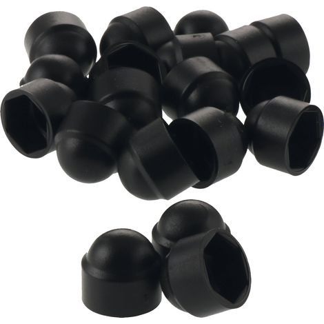 Kunststoffabdeckkappe Sechskant M 8 Polyethylen schwarz 20 Stk (1/3)