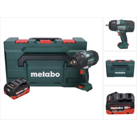 Metabo SSW 18 LTX 1450 BL Visseuse à choc sans fil 18 V 1450 Nm Brushless + 1x batterie 8,0 Ah + metaBOX - sans chargeur (1/5)