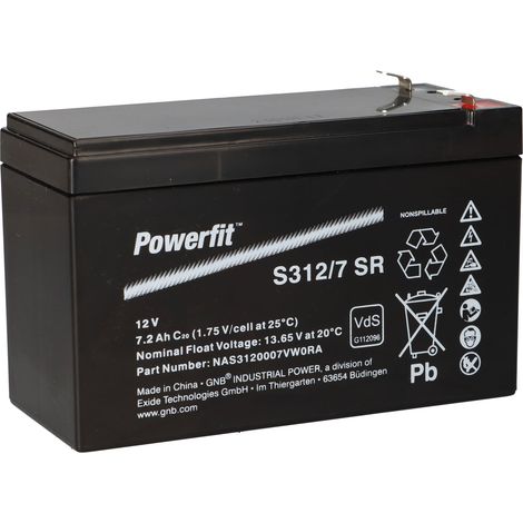 Exide Powerfit Bleiakku AGM 12V 7,2Ah S312/7 SR (1/5)