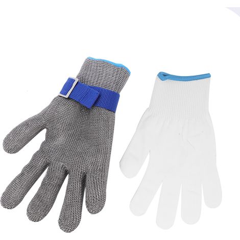 Gant de Sécurité en Acier Inoxydable 316 Niveau 5 Anti-Coupure pour Professionnels de la Restauration Taille XL (1/5)