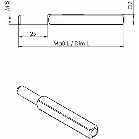 Fusée de remplacement FS OGRO 115 FS 4-KT.9x105mm Pieu complet (1/3)