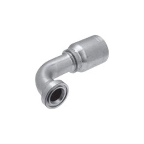 Gates Fluid Power 7347 – 07394 – 5 tubo di raccordo 12 GS12FLC90 – 068 foro 3/ a 3/ Global Spiral Caterpillar, 90 gradi gomito 68 mm Drop
