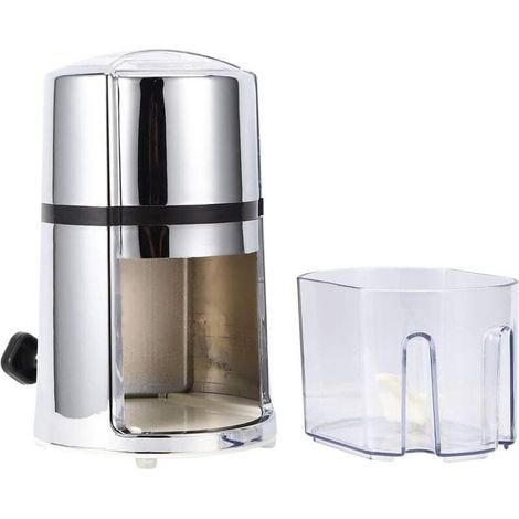 Trituradora de Hielo Manual, Triturador de Hielo Portátil con Cuchilla de Acero Inoxidable (1/4)