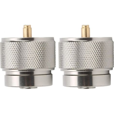 2-teiliger Campingkocher-Adapter, tragbarer Gaskonverter, kleiner Outdoor-Kassetten-Gasflaschenkonverter