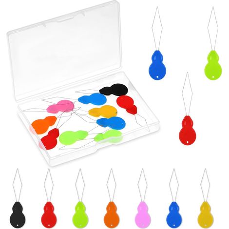 Lot de 10 enfile-aiguilles pour aiguilles à coudre, en plastique, enfile-aiguille automatique, machine à main, accessoires pour machine à coudre (1/5)