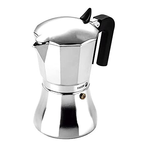 Caffettiera italiana Fagor Cupy 6 tazze alluminio cromato (1/5)