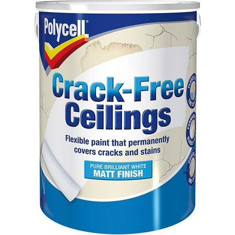 Polycell 5084976 Crack-Free Ceilings Smooth Matt 5 litre PLCCFCSM5L