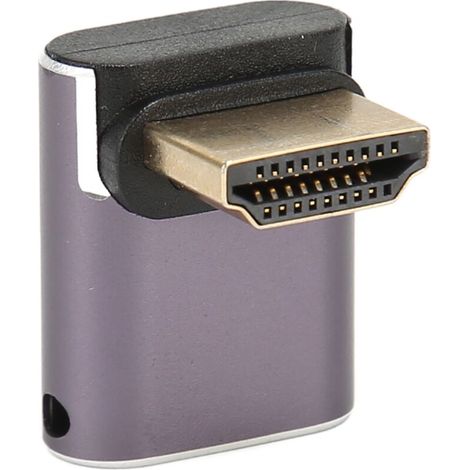 8K 90° HDMI-Adapter mit Montagehalterung und Kontrollleuchte, Unterstützung für hohe Auflösungen und optimaler Winkelanschluss. (1/5)
