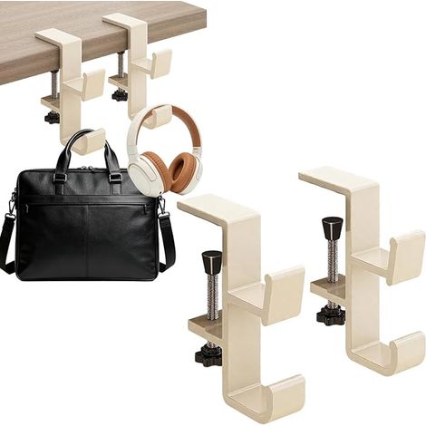 Table Handbag Holder Hooks Holder Handbag Hook for Bags, Earphone and Objects, Portable Table Hook for Office, Coffee Shop and Classroom (1/5)
