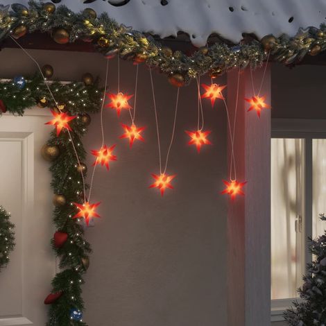 vidaXL Luci di Natale 10 LED Rosse 10 cm (1/6)