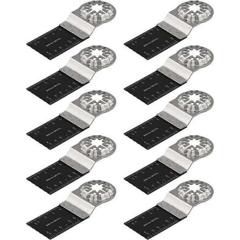 LYERCW - Outil multifonction For Starlock, 10 lames de scie oscillantes, outils bimétalliques pour outil multifonction Starlock