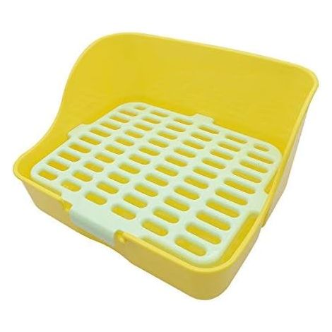 Bac à litière de toilette Pet Rabbit Jaune-Fei Yu