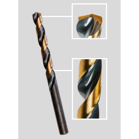 Smart Jeu de forets HSS 10 pièces diamètre 2.5 mm métallique